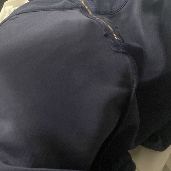 Romper navy blue short white top open back. New no tags ocean vibes romper - Picture 12 of 16